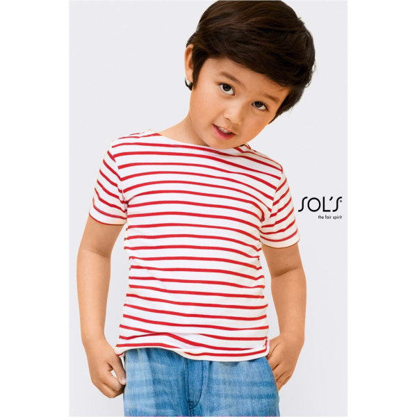 Παιδικό ριγέ T-shirt Sol's MILES 01400