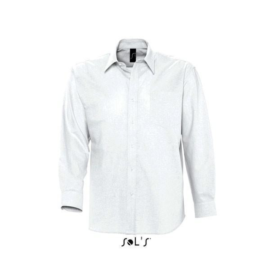 Ανδρικό μακρυμάνικο πουκάμισο oxford Sol's BOSTON 16000
