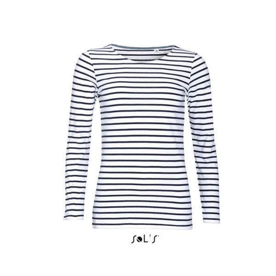 Γυναικείο μακρυμάνικο Τ-shirt Sol's MARINE 01403