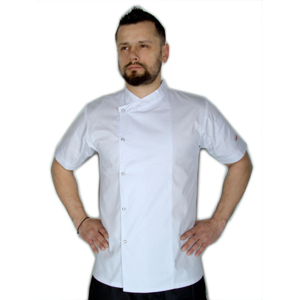 Σακάκι σεφ λευκό unisex κοντομάνικο – 100 IDEALL