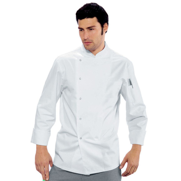 Σακάκι Chef Unisex Λευκό Μακρυμάνικο 112 Ideall