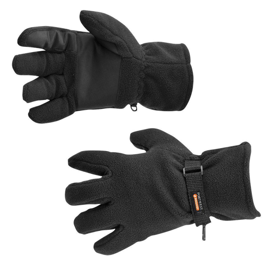 Γάντια φλίς με φόδρα Insulatex Μαύρο GL12