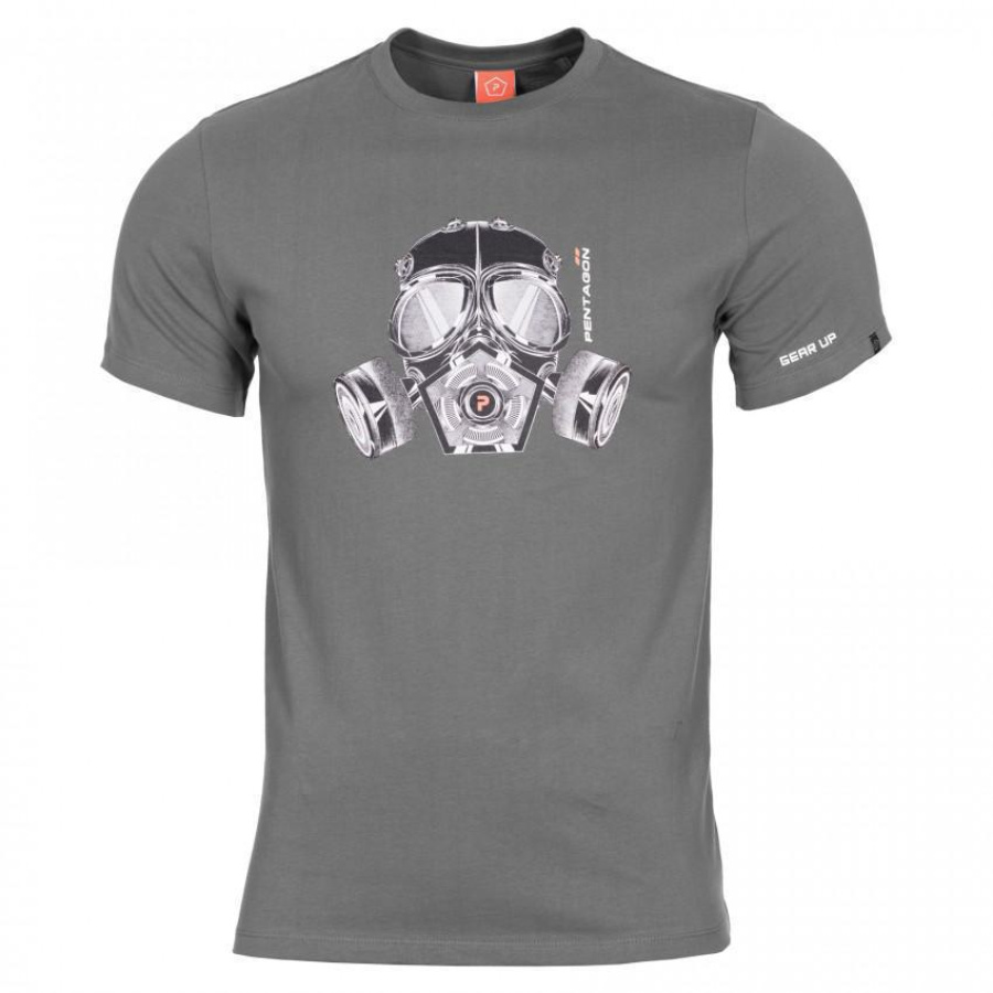 Μπλουζάκι Pentagon Ageron “Gas Mask” wolf-grey