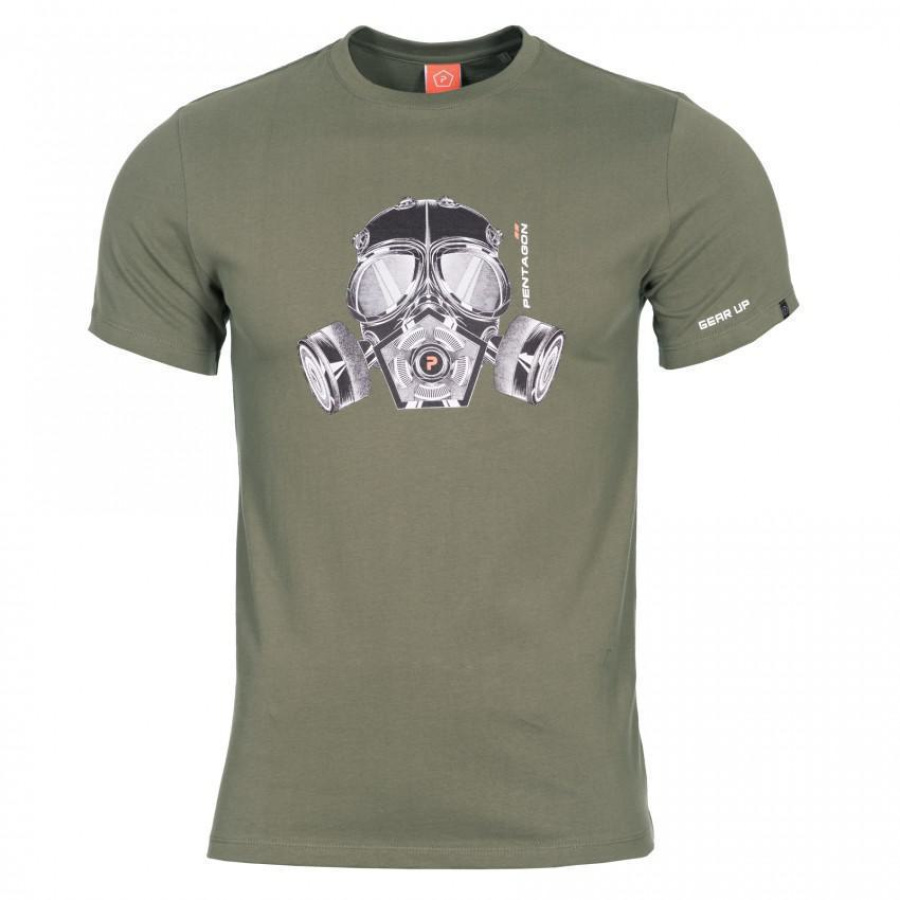 Μπλουζάκι Pentagon Ageron “Gas Mask” olive