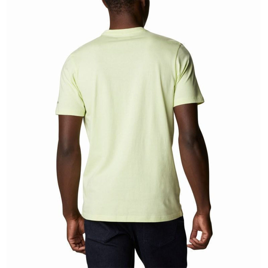 Ανδρικό T-shirt Columbia Rapid Ridge Graphic Κίτρινο με Λογότυπο