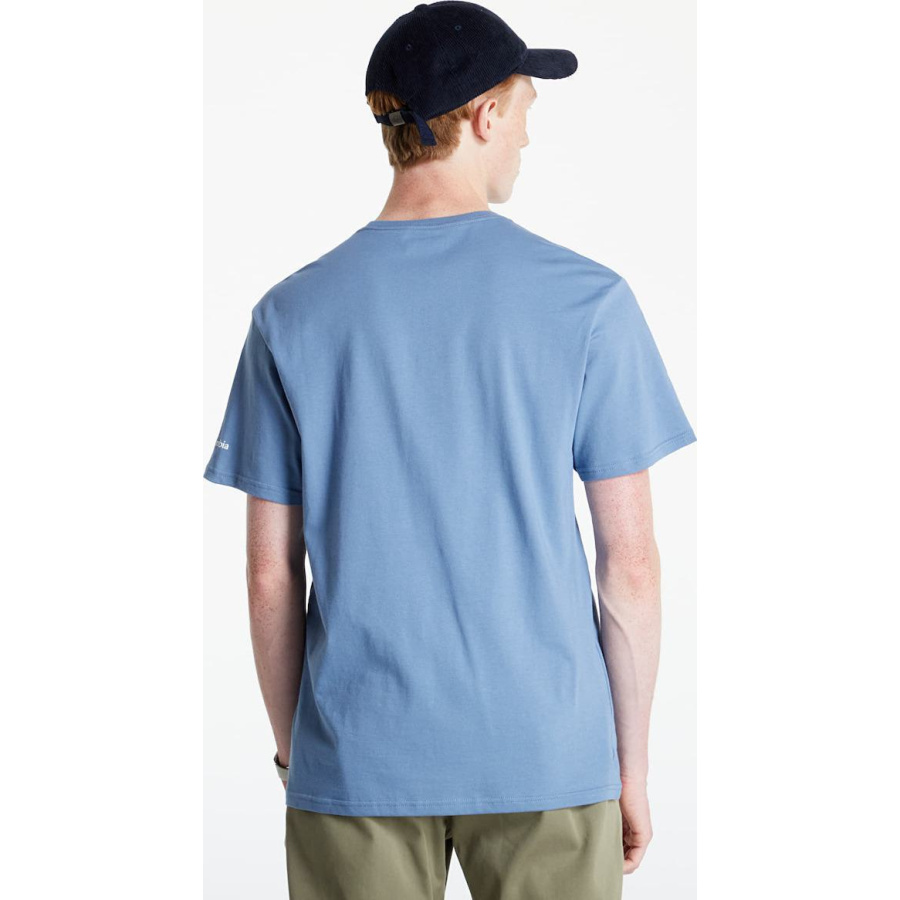 Ανδρικό T-shirt Columbia Trek Μπλε με Λογότυπο