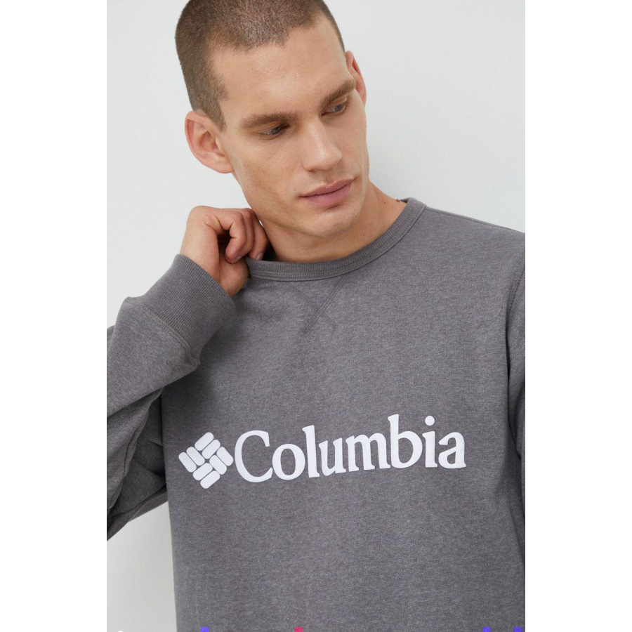 Ανδρική Μπλούζα Columbia Logo Fleece Crew Grey