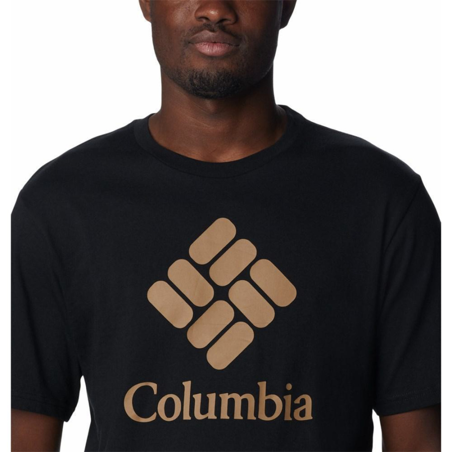 Ανδρική Μπλούζα Columbia CSC Basic Logo Short Sleeve Black