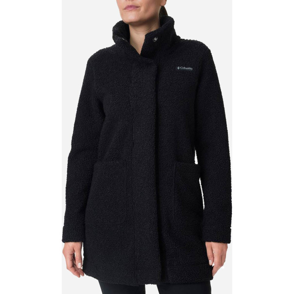 Γυναικείο Ημίπαλτο Fleece Columbia Panorama Long Jacket Black