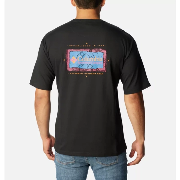 Ανδρική Μπλούζα Κοντομάνικη Columbia Wintertrainer SS Graphic Tee T-Shirt Black
