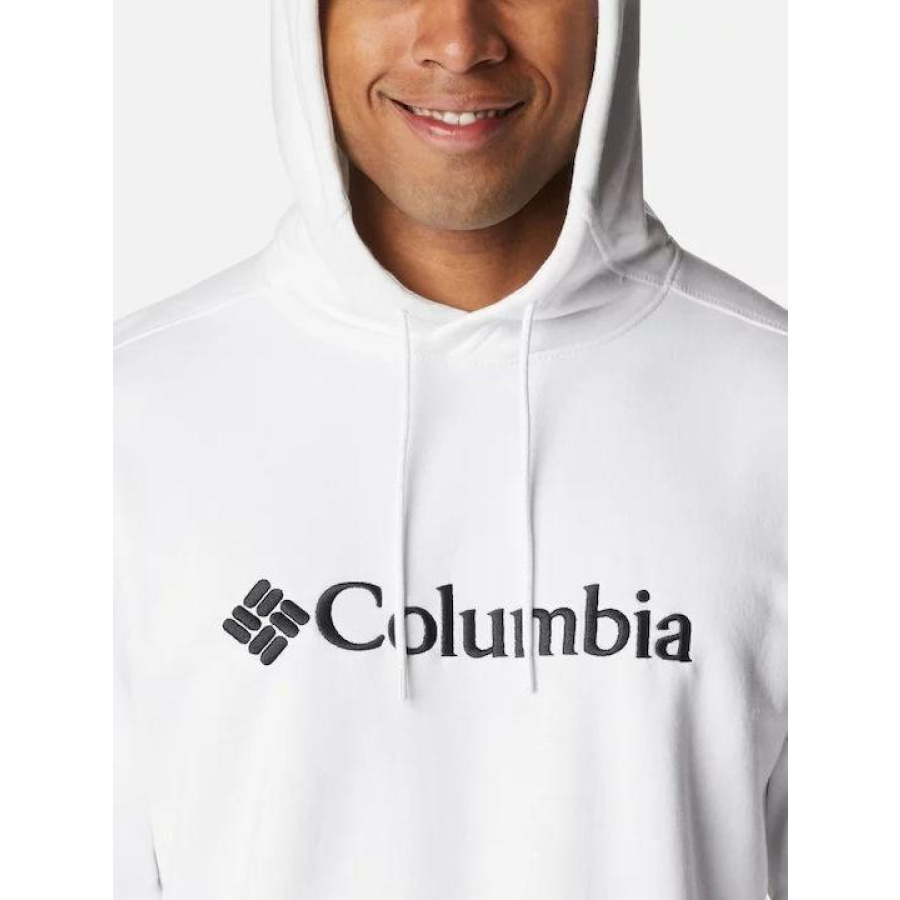 Ανδρική Μπλούζα Φούτερ Columbia CSC Basic Logo II Hoodie White