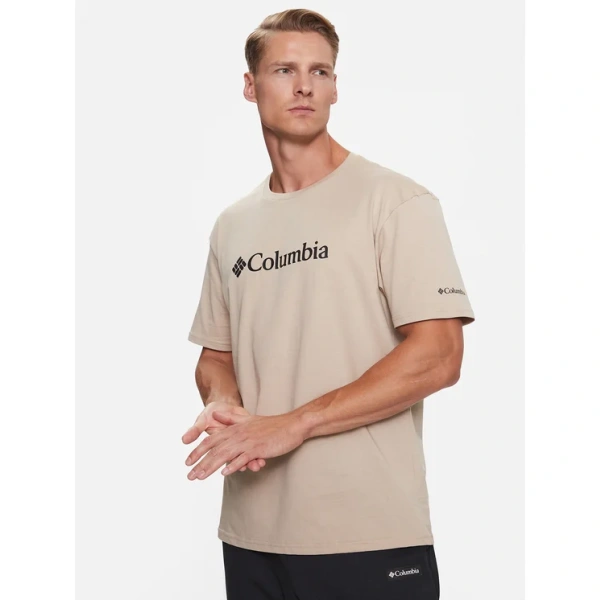 Ανδρική Μπλούζα Columbia CSC Basic Logo Short Sleeve T-Shirt Μπεζ